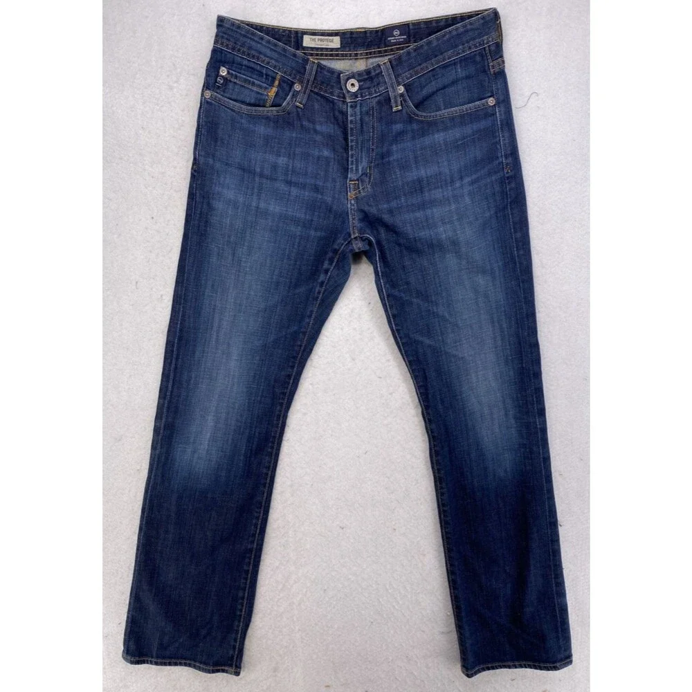 AG Adriano Goldschmied The Protege Straight Leg Jeans Mens 30x32 Blue Made in US